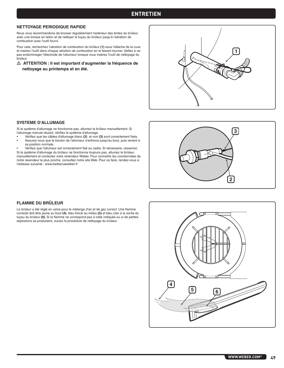 Entretien | weber Pg5 User Manual | Page 49 / 180