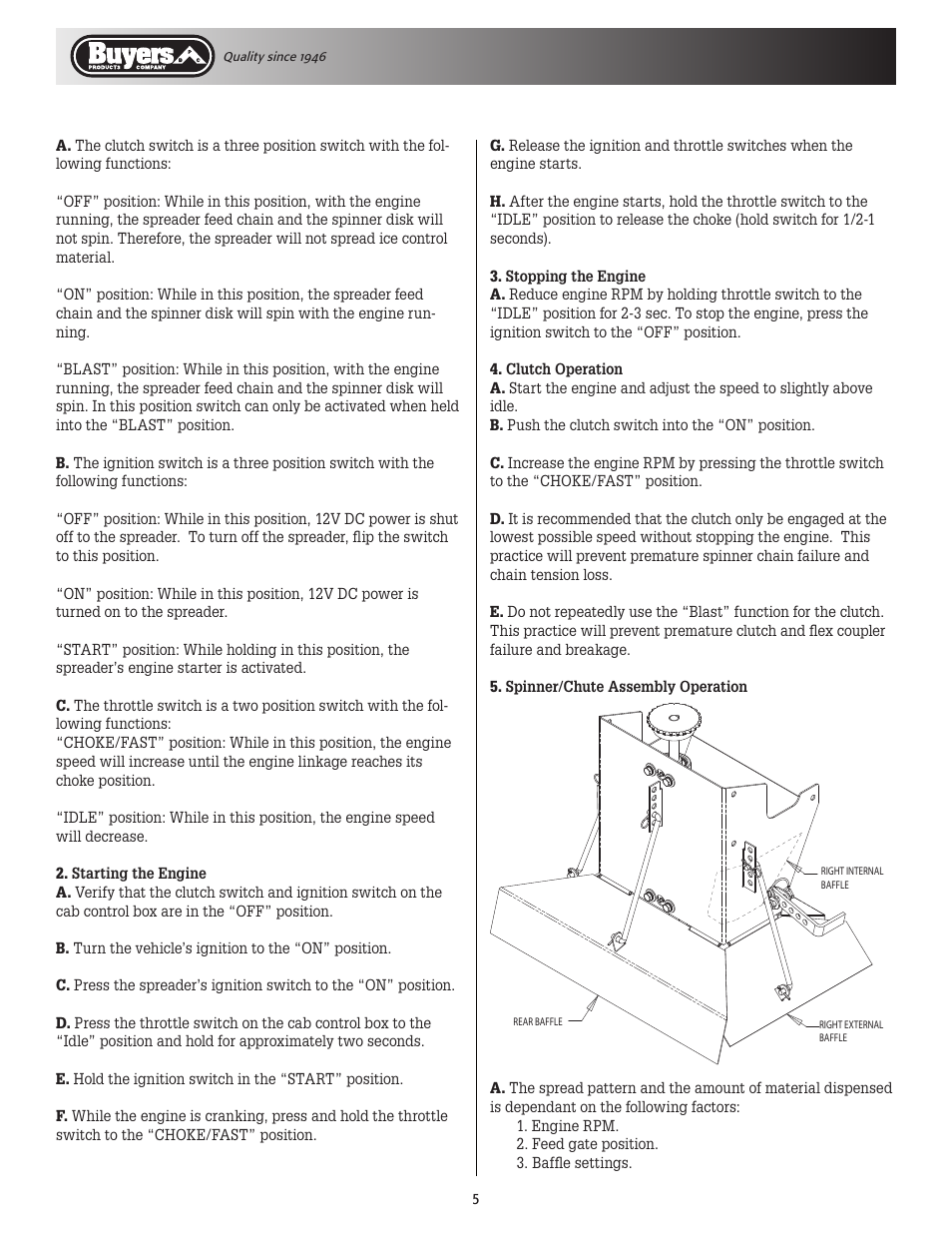 SaltDogg SCH/1400 Series Self-Contained Hopper Spreaders User Manual | Page 5 / 12