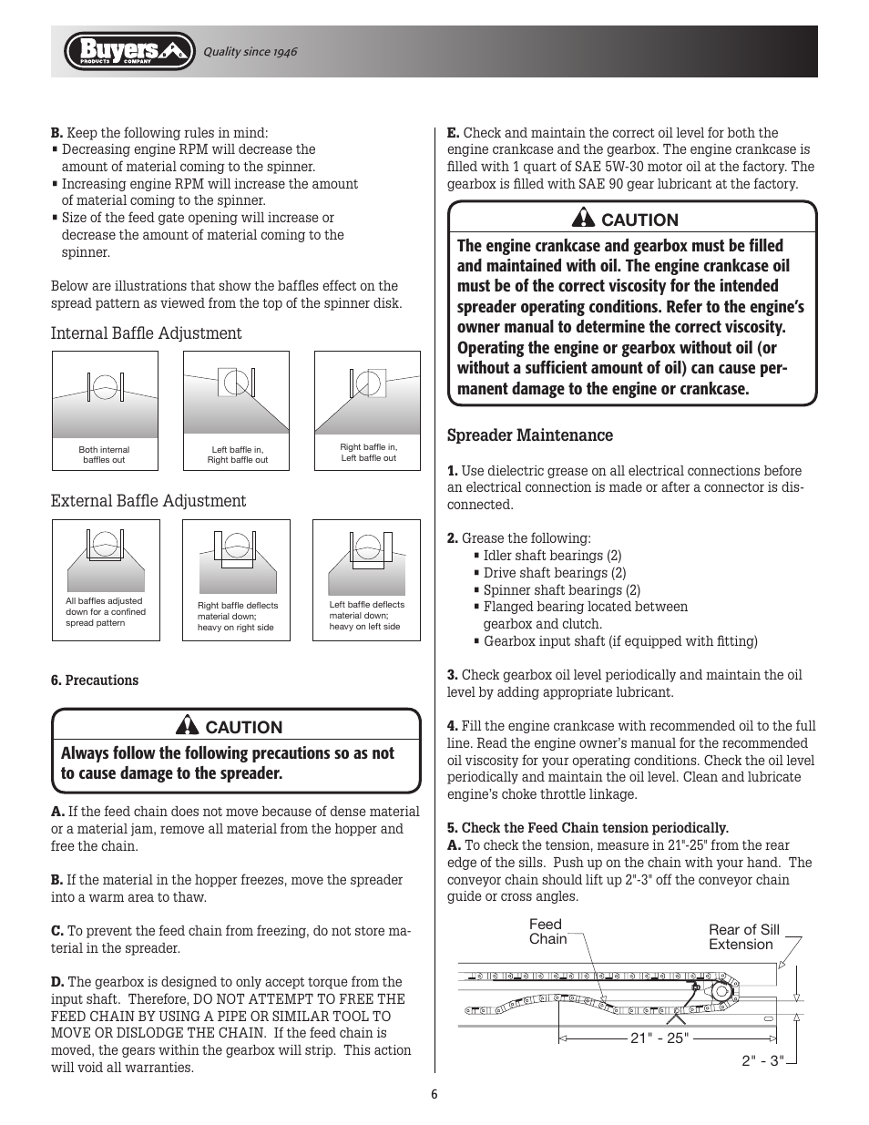 SaltDogg SCH/1400 Series Self-Contained Hopper Spreaders User Manual | Page 6 / 12