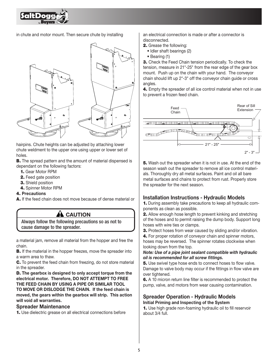 SaltDogg 1400465SSH Self-Contained Hopper Spreader User Manual | Page 5 / 12