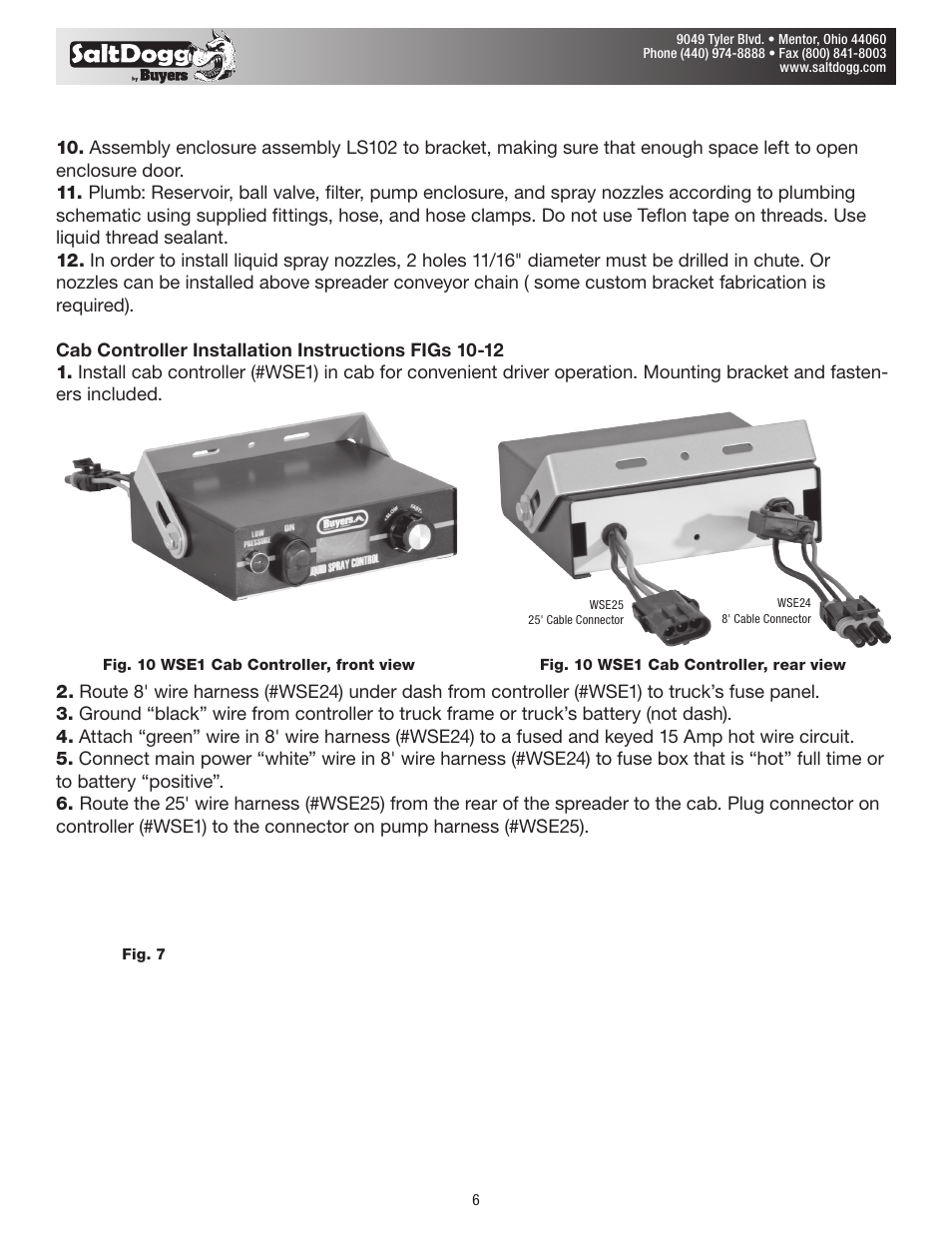 SaltDogg LS10 Liquid Spay System User Manual | Page 6 / 11