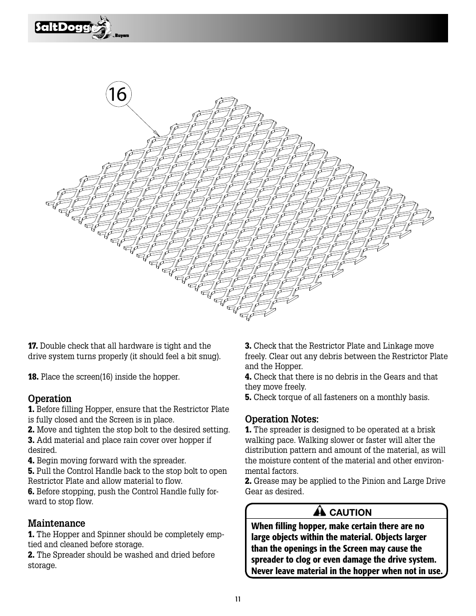 SaltDogg WB200B v.2 User Manual | Page 11 / 12