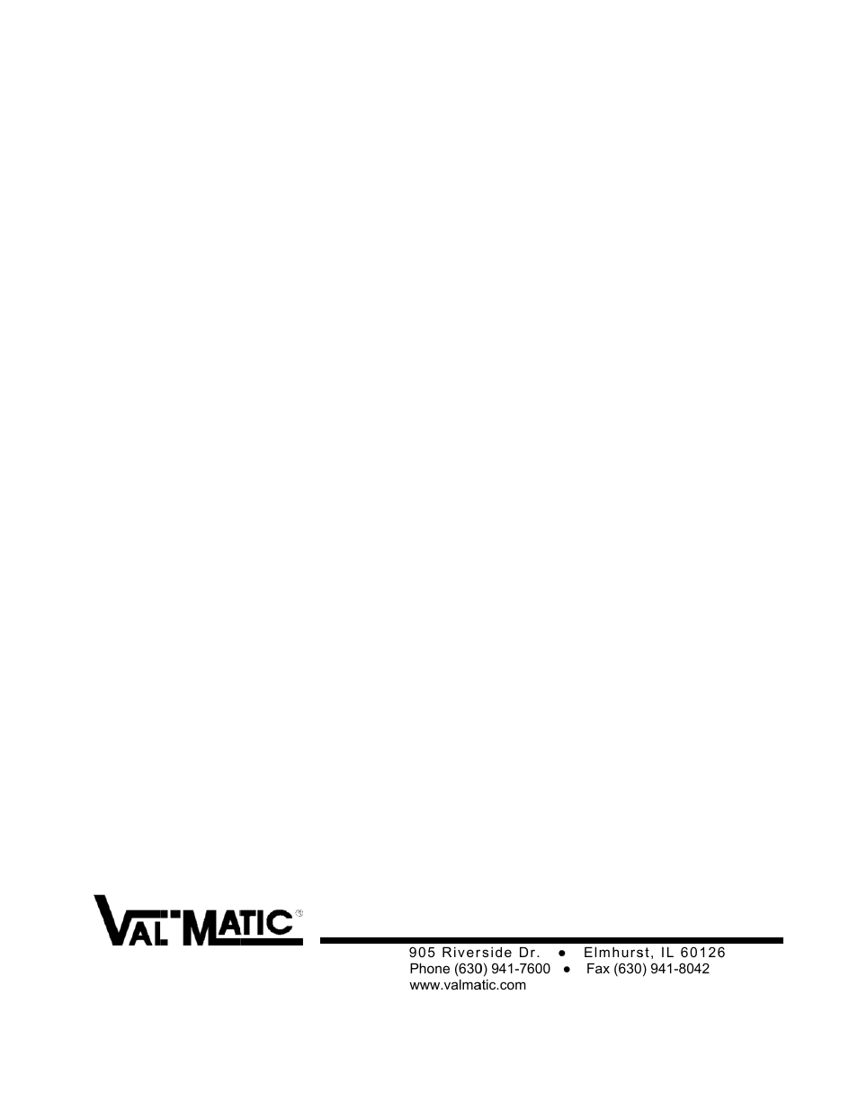 Val-Matic 25 Air Release Valve (Simple Lever Type) User Manual | 6 pages