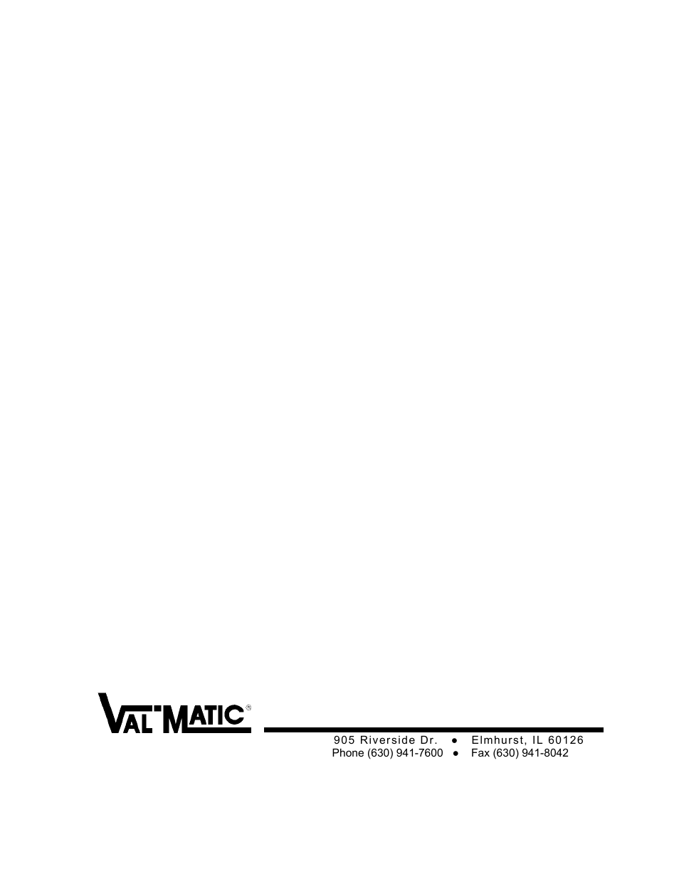 Val-Matic Wastewater Air/Vacuum Valve User Manual | 6 pages