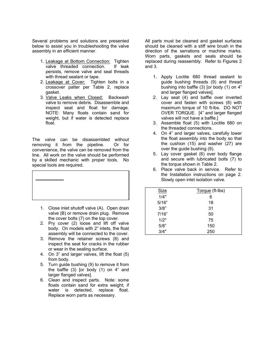 Val-Matic Wastewater Air/Vacuum Valve User Manual | Page 5 / 6