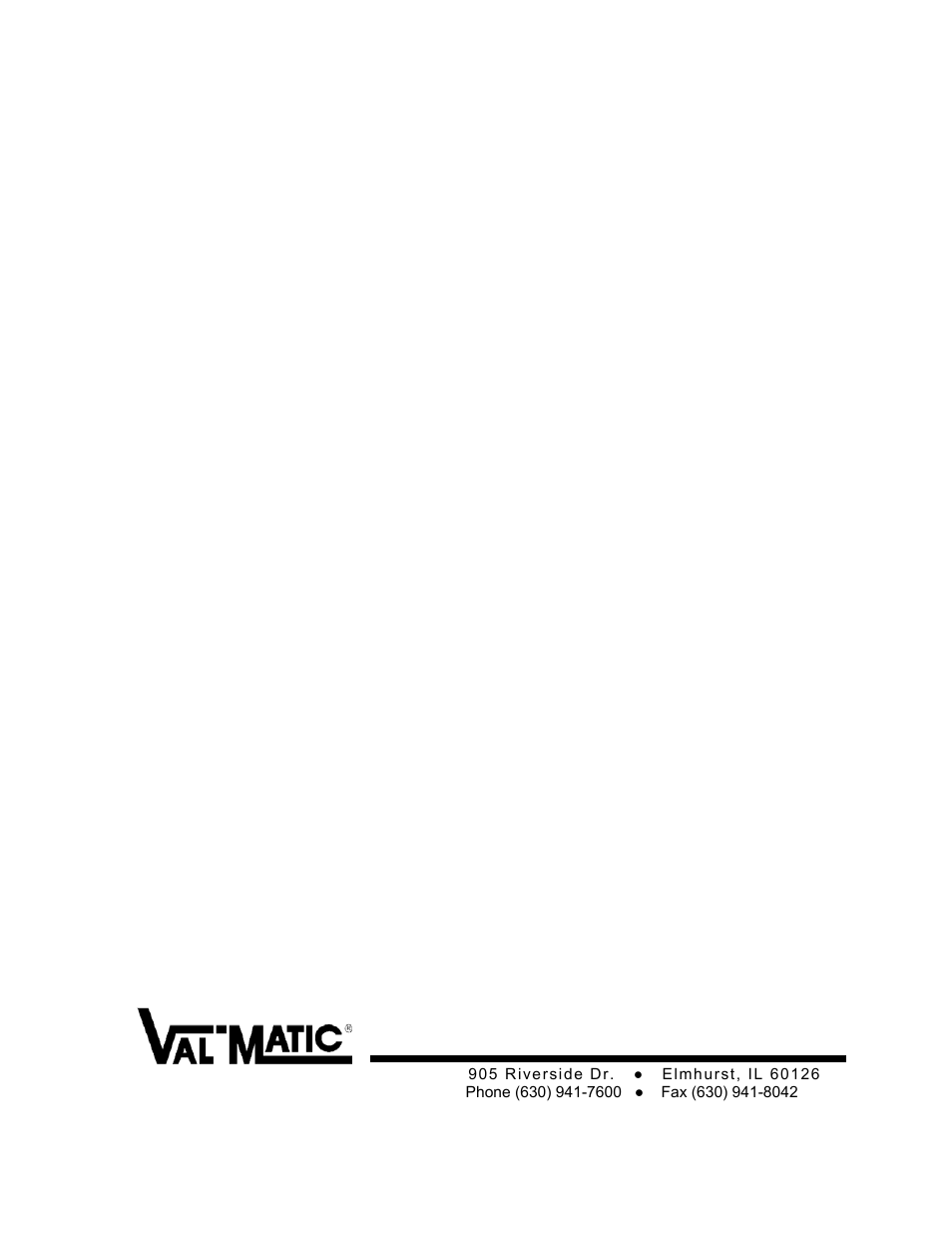 Val-Matic 6-8 Combination Air Valve (Single Housing Type) User Manual | 7 pages