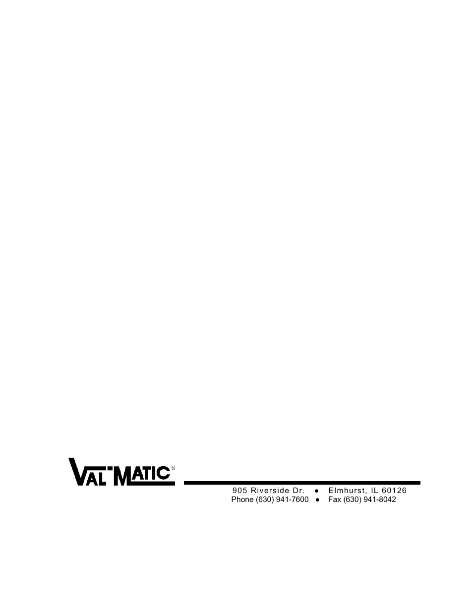 Val-Matic 1/2-3 Well Service Air Valve With Dual Port Throttling Device User Manual | 7 pages