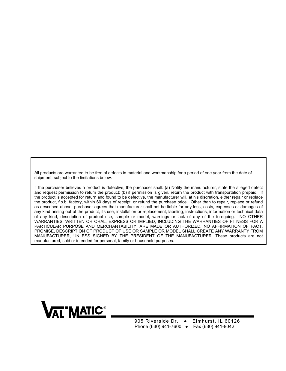 Val-Matic 1/2-3 Well Service Air Valve With Dual Port Throttling Device User Manual | Page 7 / 7