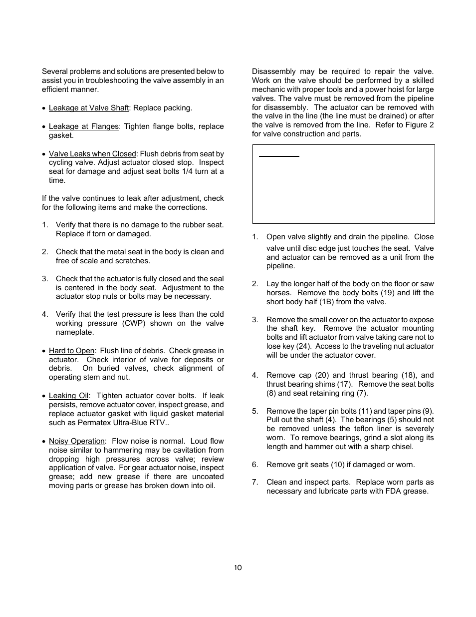 Val-Matic Rubber-Seated Ball Valve User Manual | Page 10 / 12
