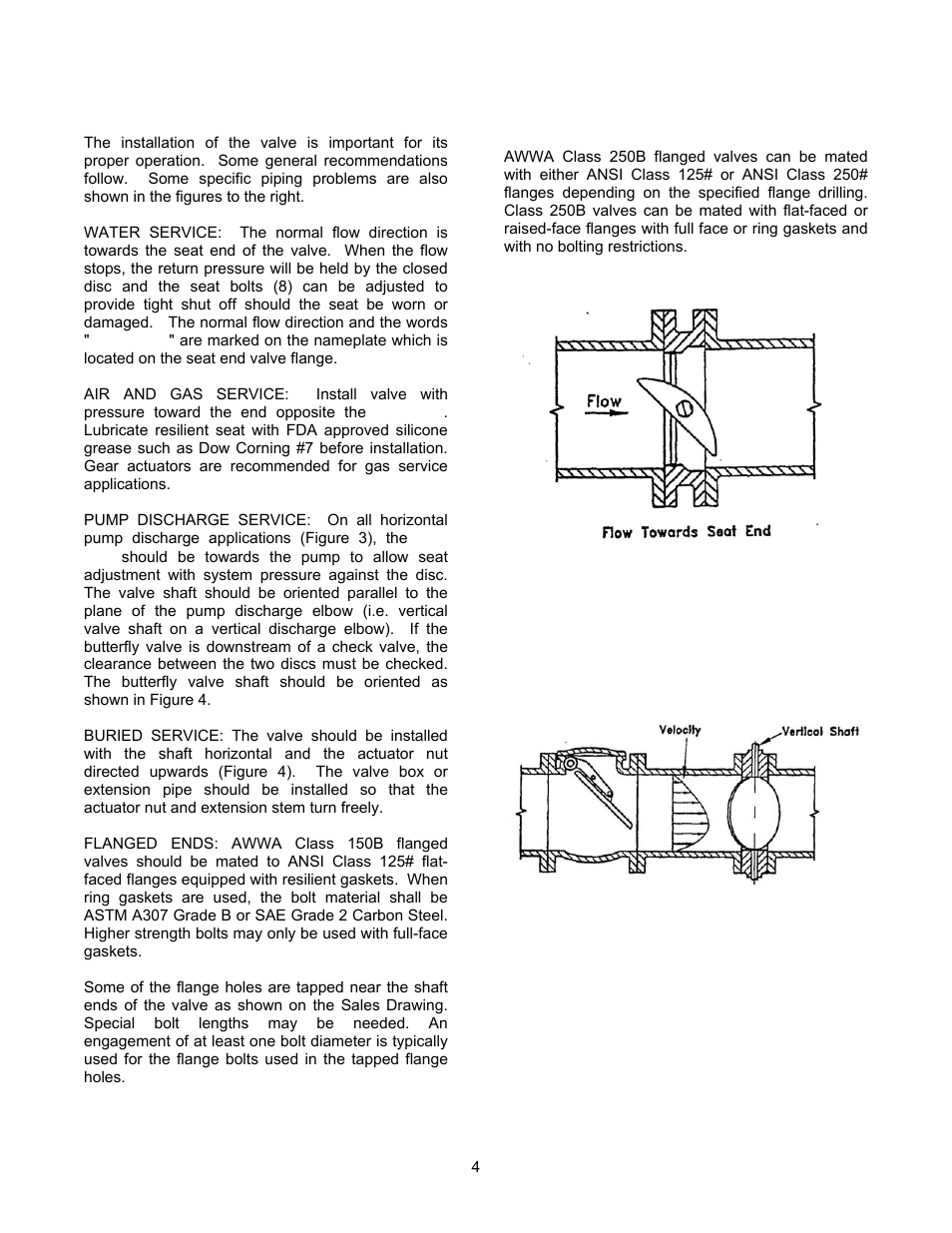 Val-Matic 3-24 Butterfly Valve User Manual | Page 4 / 12