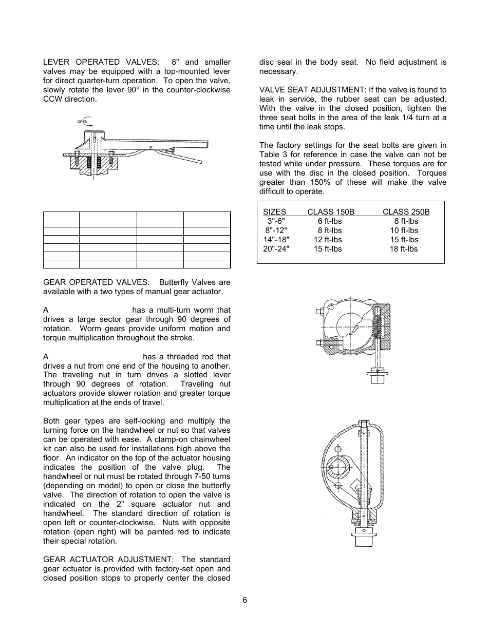 Val-Matic 3-24 Butterfly Valve User Manual | Page 6 / 12