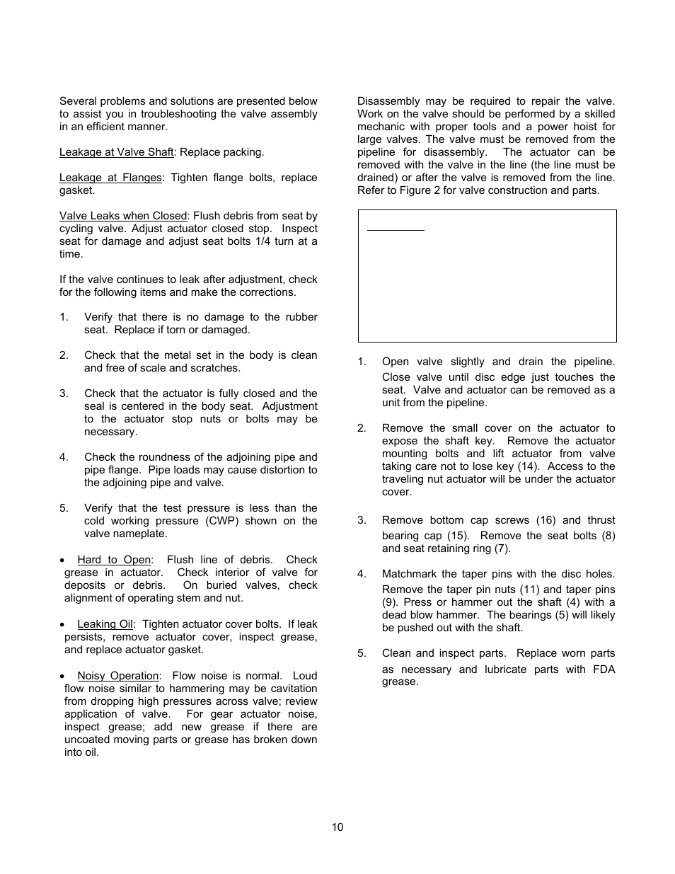 Val-Matic 3-24 Butterfly Valve With LSA Actuator and External Stops User Manual | Page 10 / 12