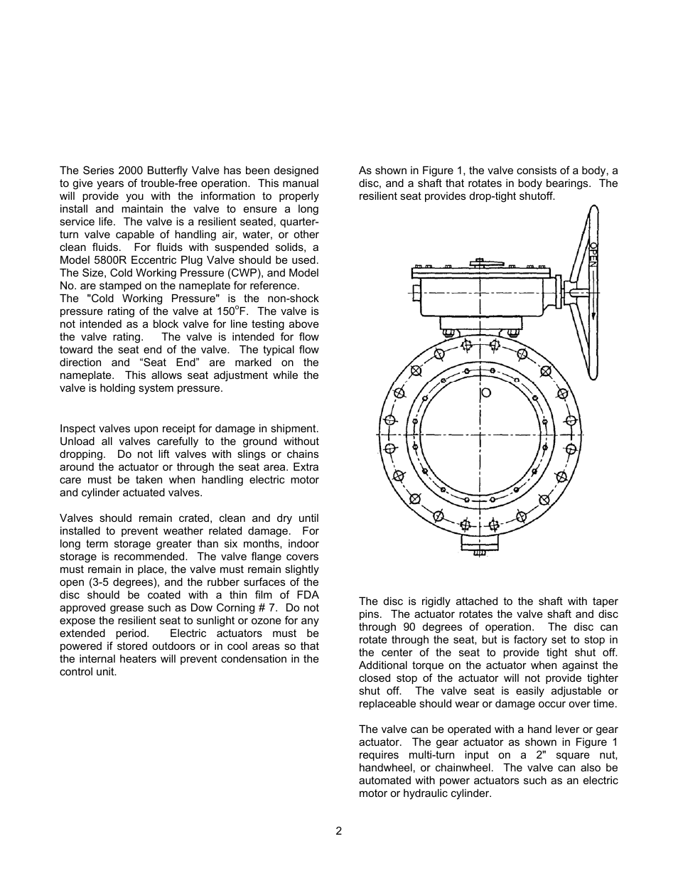 Val-Matic 3-24 Butterfly Valve With LSA Actuator and External Stops User Manual | Page 2 / 12