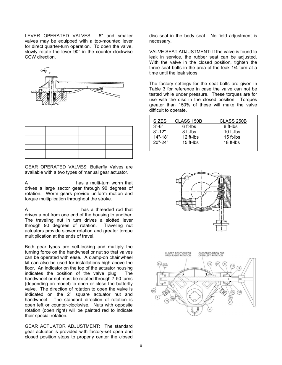 Val-Matic 3-24 Butterfly Valve With LSA Actuator and External Stops User Manual | Page 6 / 12