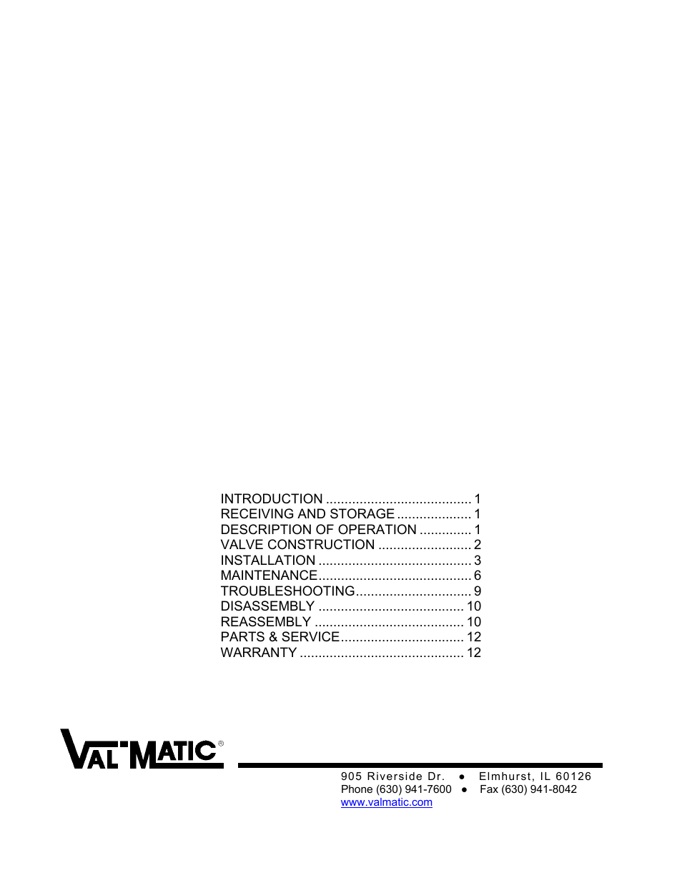 Val-Matic 30 and Larger Butterfly Valve With LSA Actuator and External Stops User Manual | 13 pages