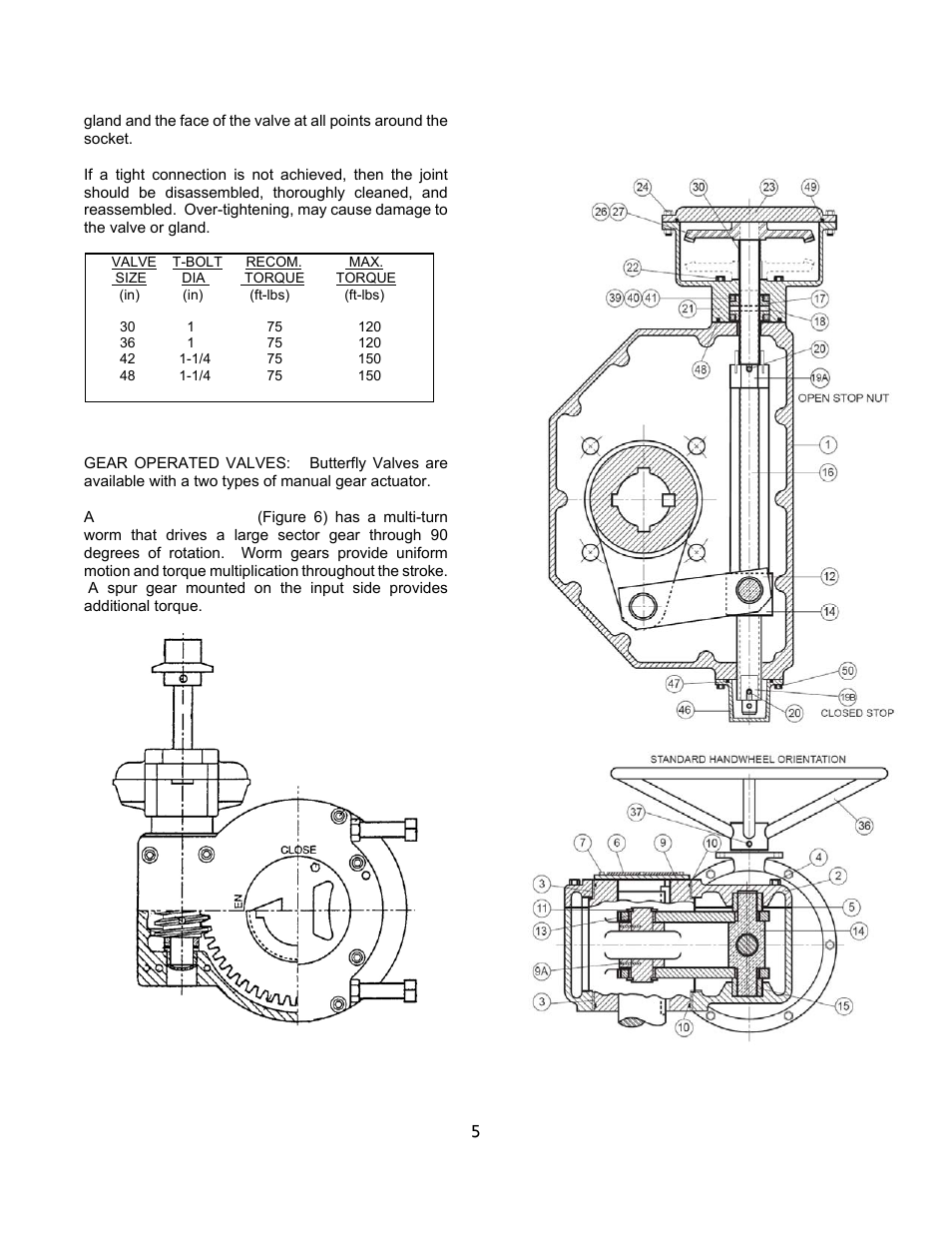 Val-Matic 30 and Larger Butterfly Valve With LSA Actuator and External Stops User Manual | Page 6 / 13