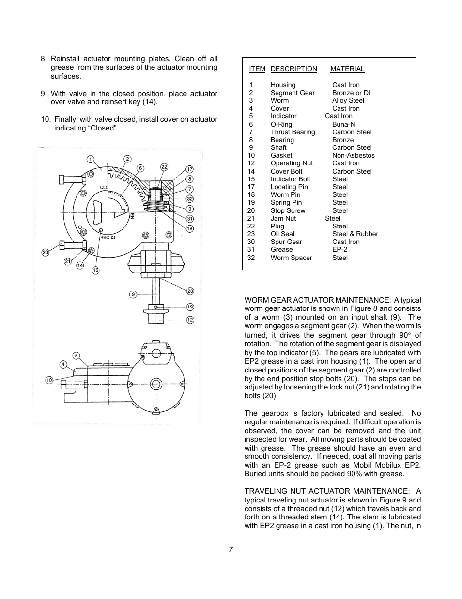 Val-Matic 30 and Larger Butterfly Valve With LSA Actuator and External Stops User Manual | Page 8 / 13