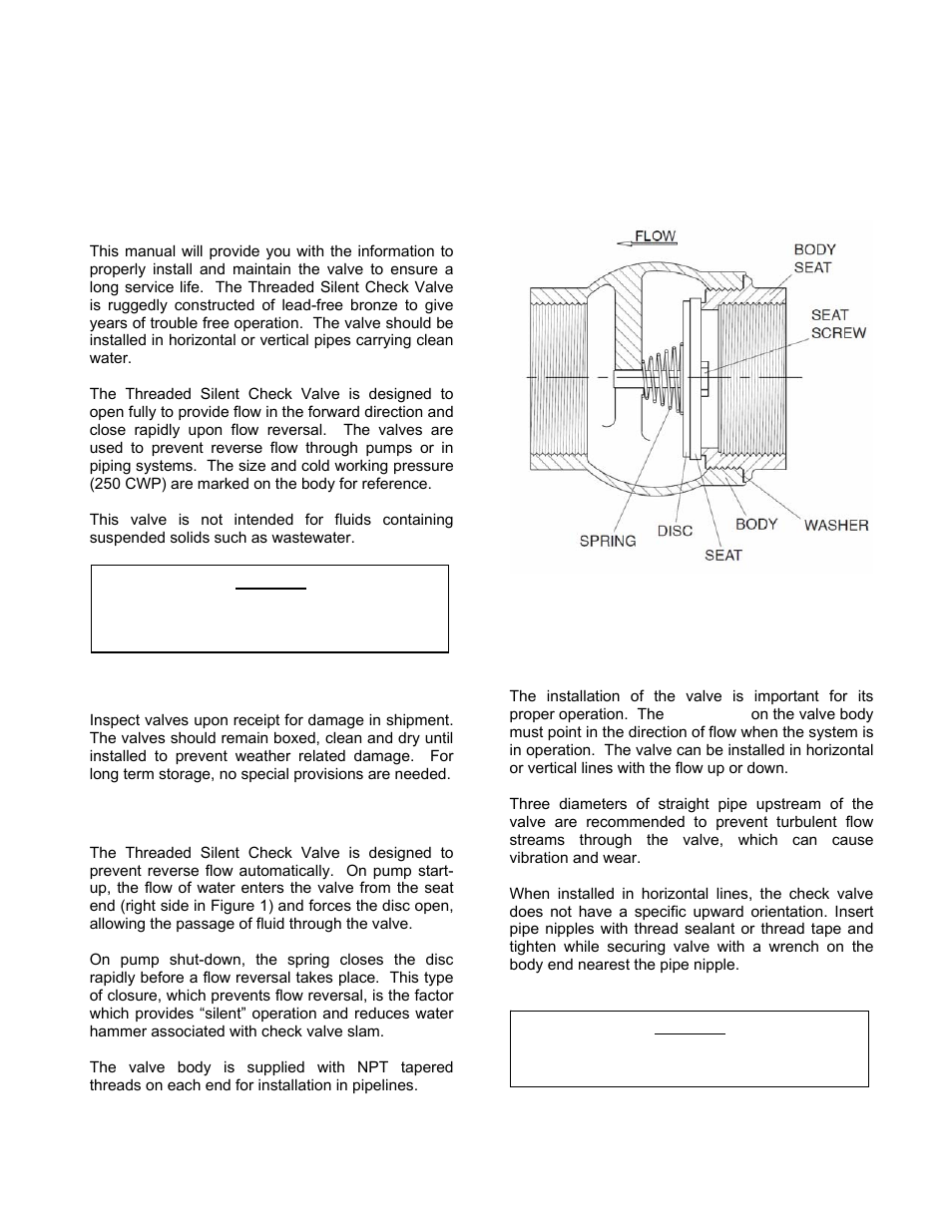 Val-Matic Threaded Silent Check Valve User Manual | Page 2 / 5