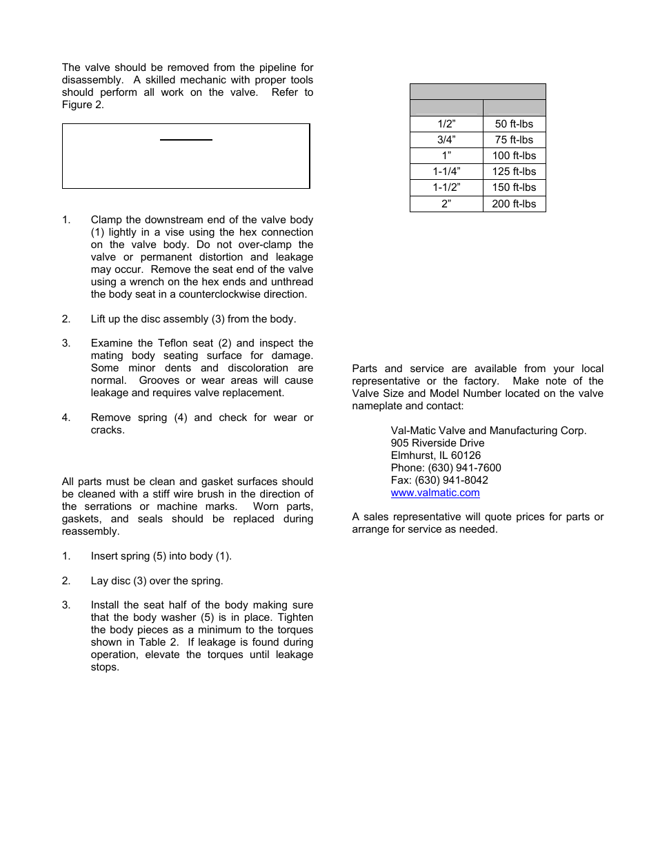 Val-Matic Threaded Silent Check Valve User Manual | Page 4 / 5
