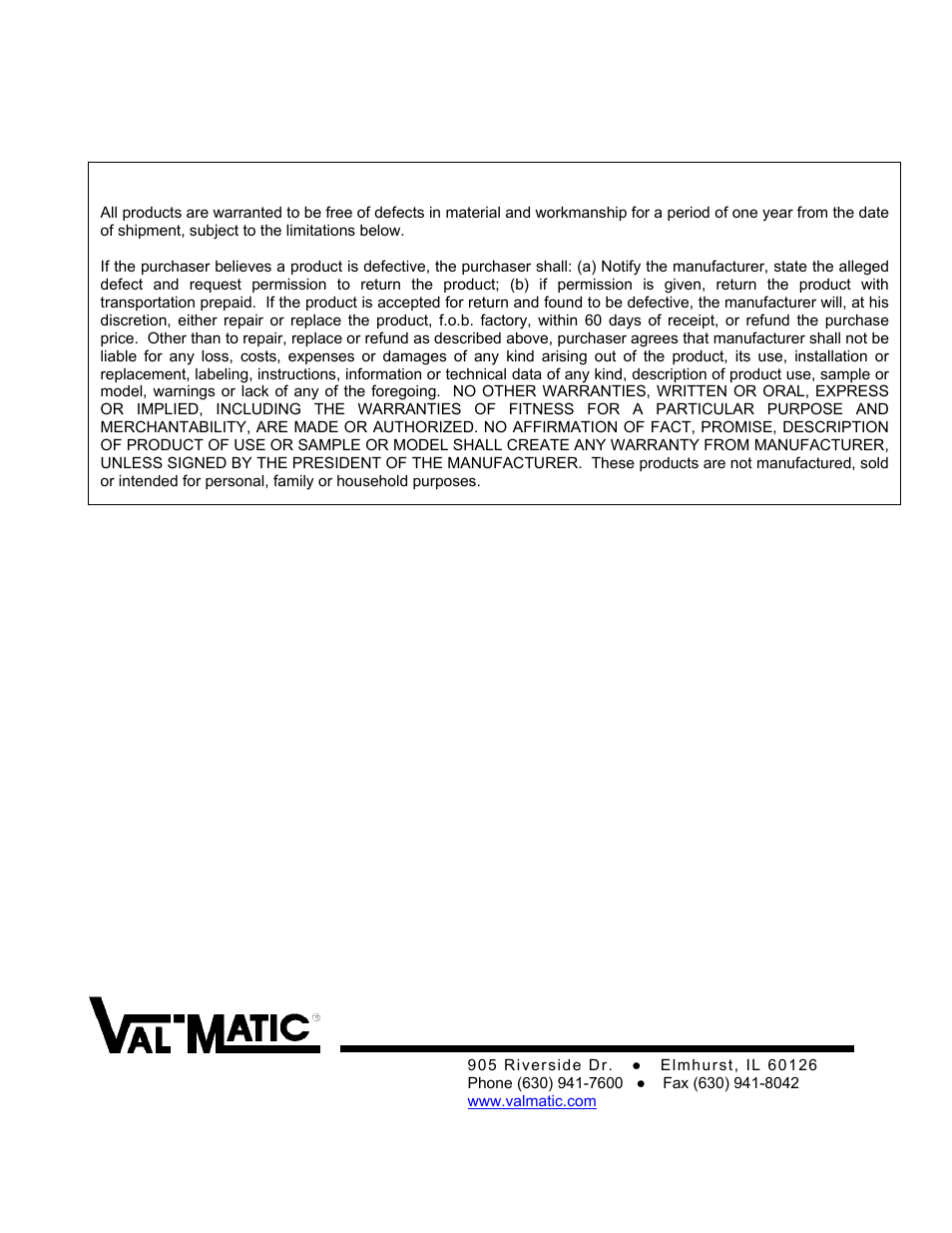 Val-Matic Threaded Silent Check Valve User Manual | Page 5 / 5