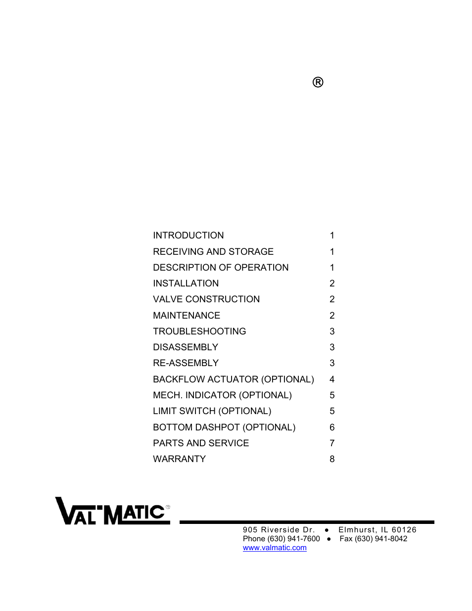 Val-Matic Surgebuster Check Valve User Manual | 10 pages