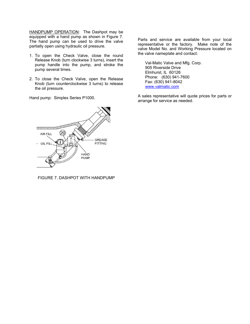 Val-Matic Surgebuster Check Valve User Manual | Page 8 / 10