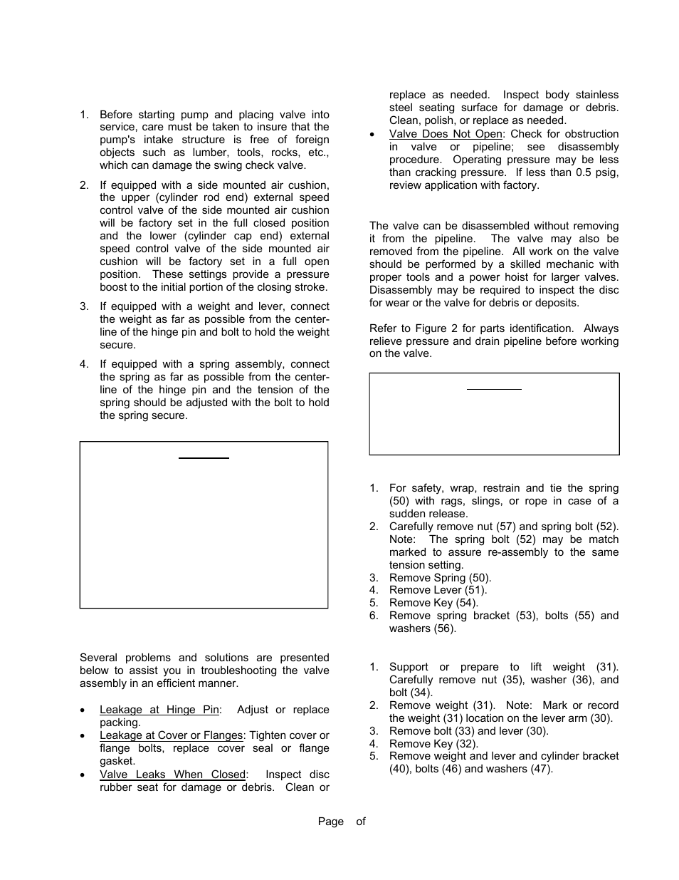 Val-Matic Swing Check Valve User Manual | Page 6 / 13