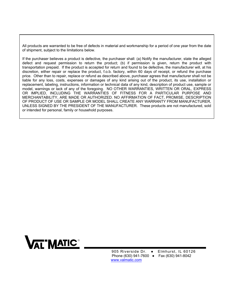 Val-Matic Tilted Disc Check Valve User Manual | Page 17 / 17