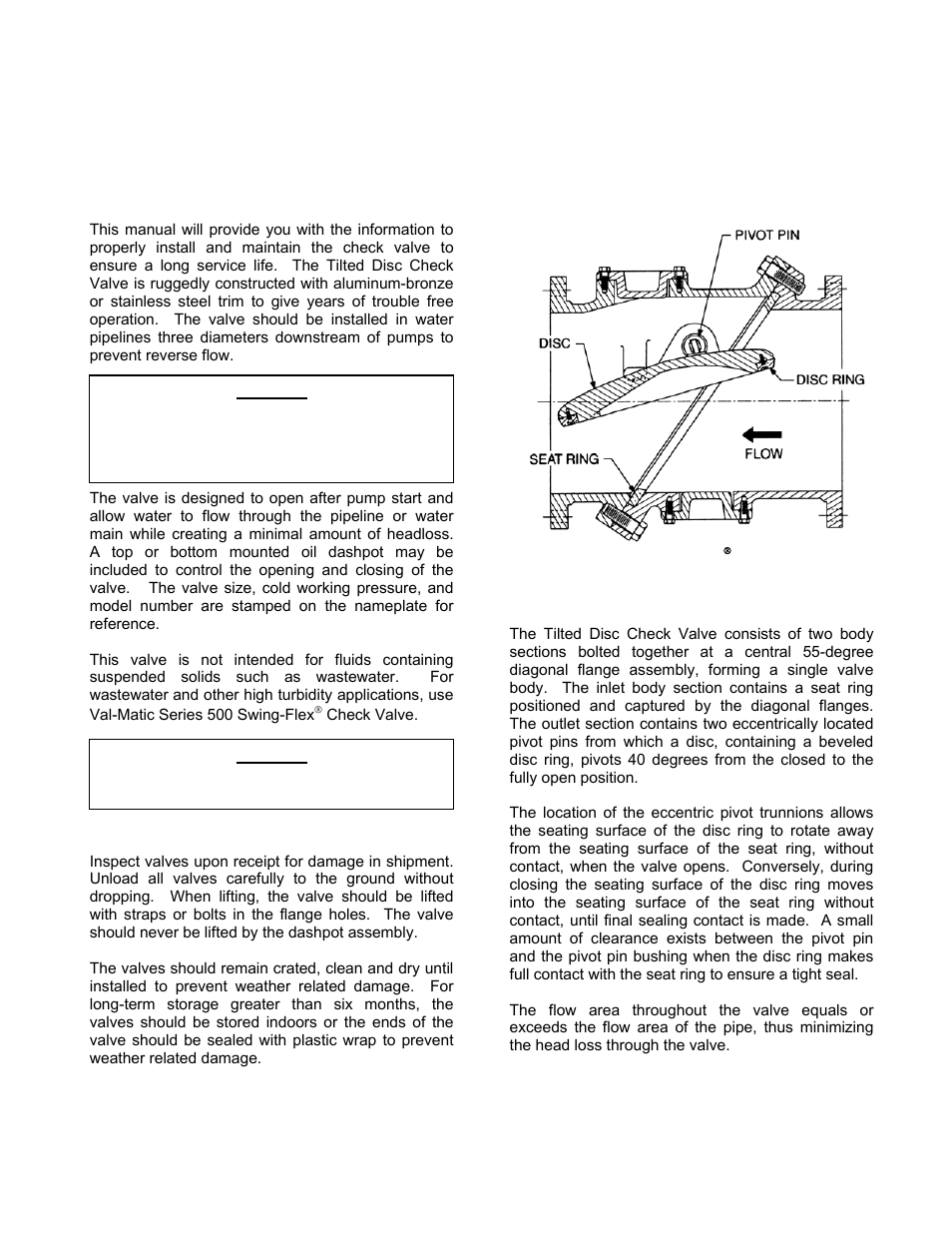 Tilted disc | Val-Matic Tilted Disc Check Valve User Manual | Page 2 / 17