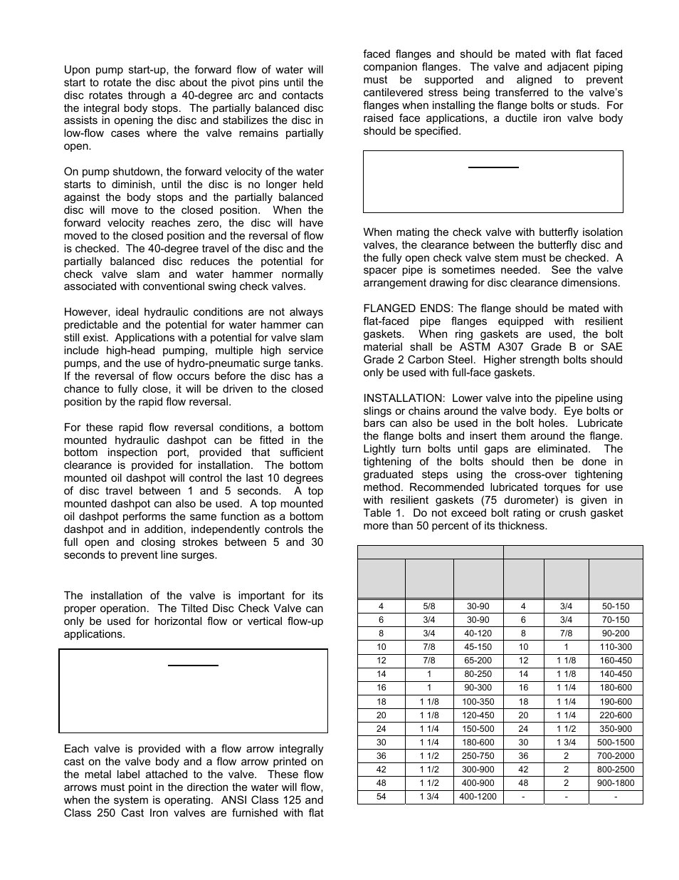 2 description of operation, Cont’d), Installation | Val-Matic Tilted Disc Check Valve User Manual | Page 3 / 17