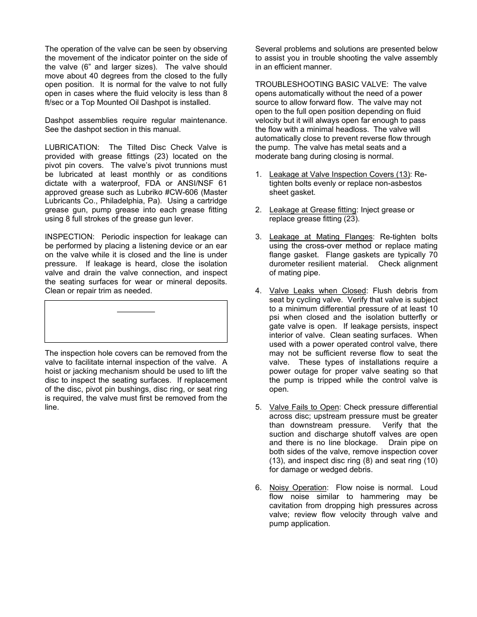 Val-Matic Tilted Disc Check Valve User Manual | Page 5 / 17