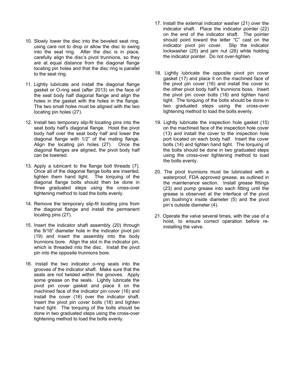 Val-Matic Tilted Disc Check Valve User Manual | Page 7 / 17