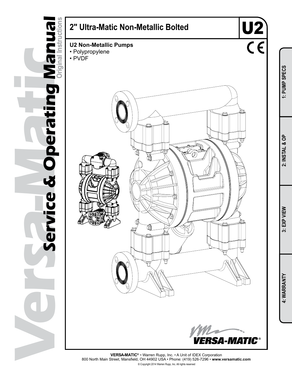 Versa-Matic 2 Ultra-Matic Non-Metallic Bolted User Manual | 16 pages