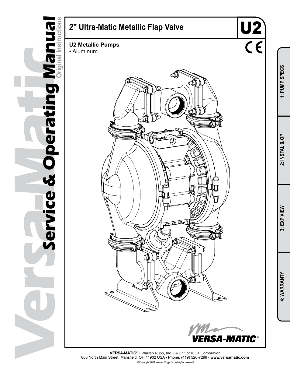 Versa-Matic 2 Ultra-Matic Metallic Flap Valve User Manual | 15 pages