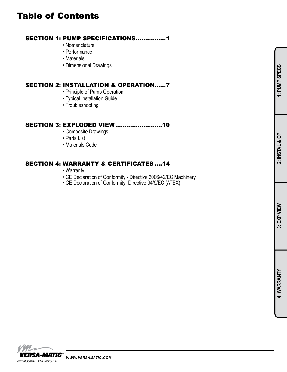 Versa-Matic 3 Elima-Matic Bolted Metallic (E3) User Manual | Page 3 / 18