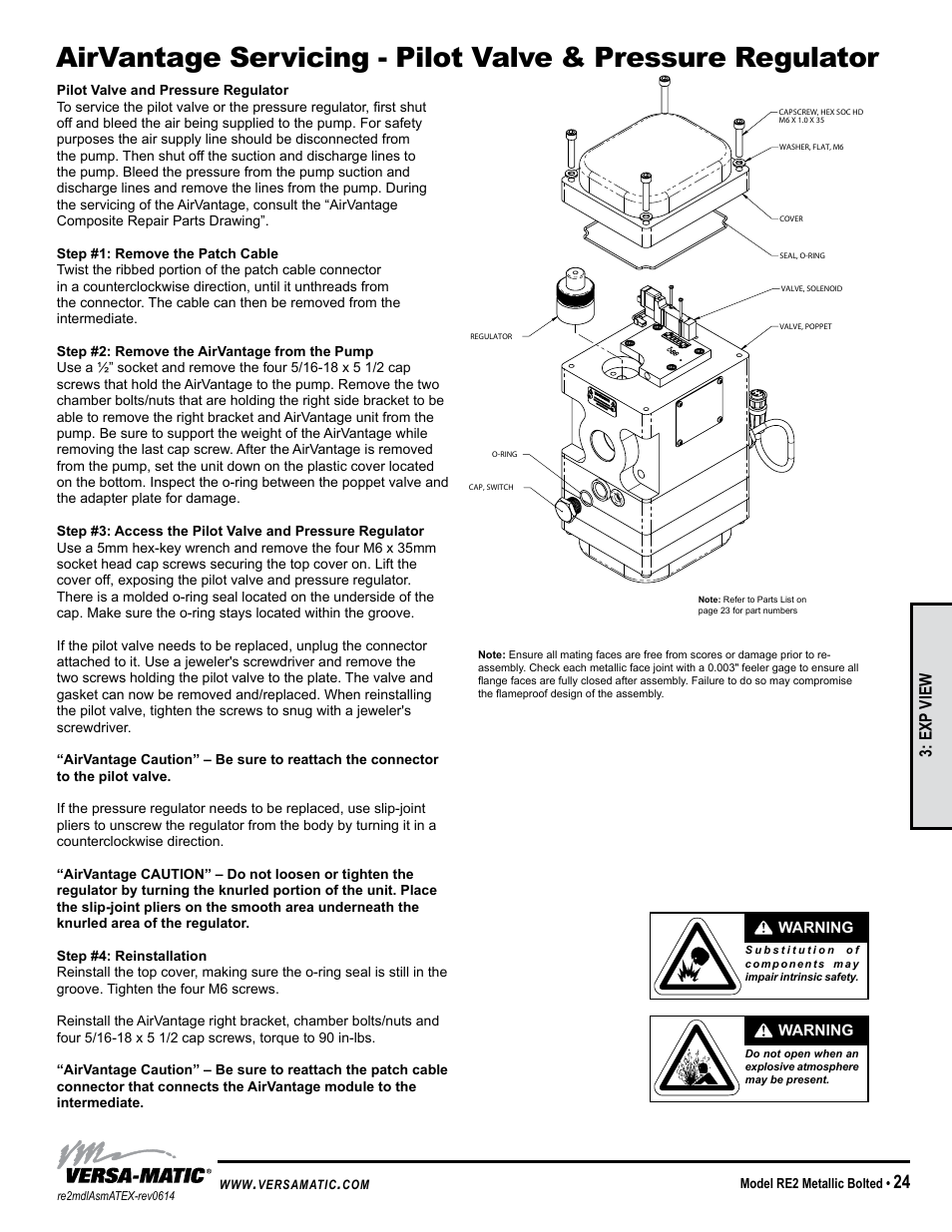Exp view | Versa-Matic 2 Bolted Metallic Hazardous Service Ball Valve (RE2) User Manual | Page 27 / 36