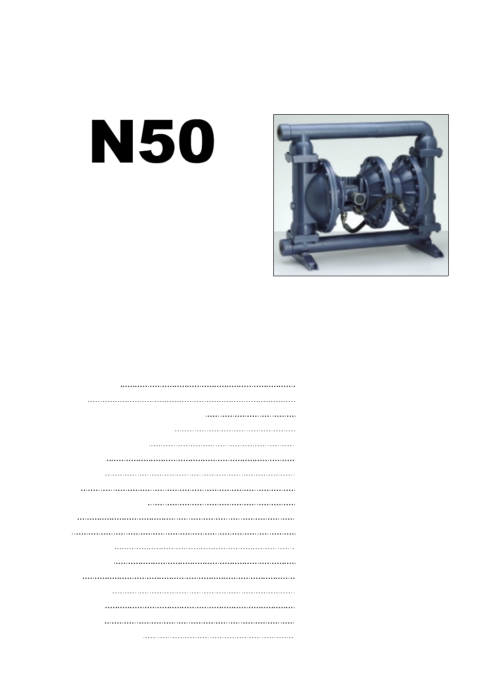 Versa-Matic N50 AIR OPERATED AIR OPERATED DOUBLE DIAPHRAGM PUMP User Manual | 12 pages