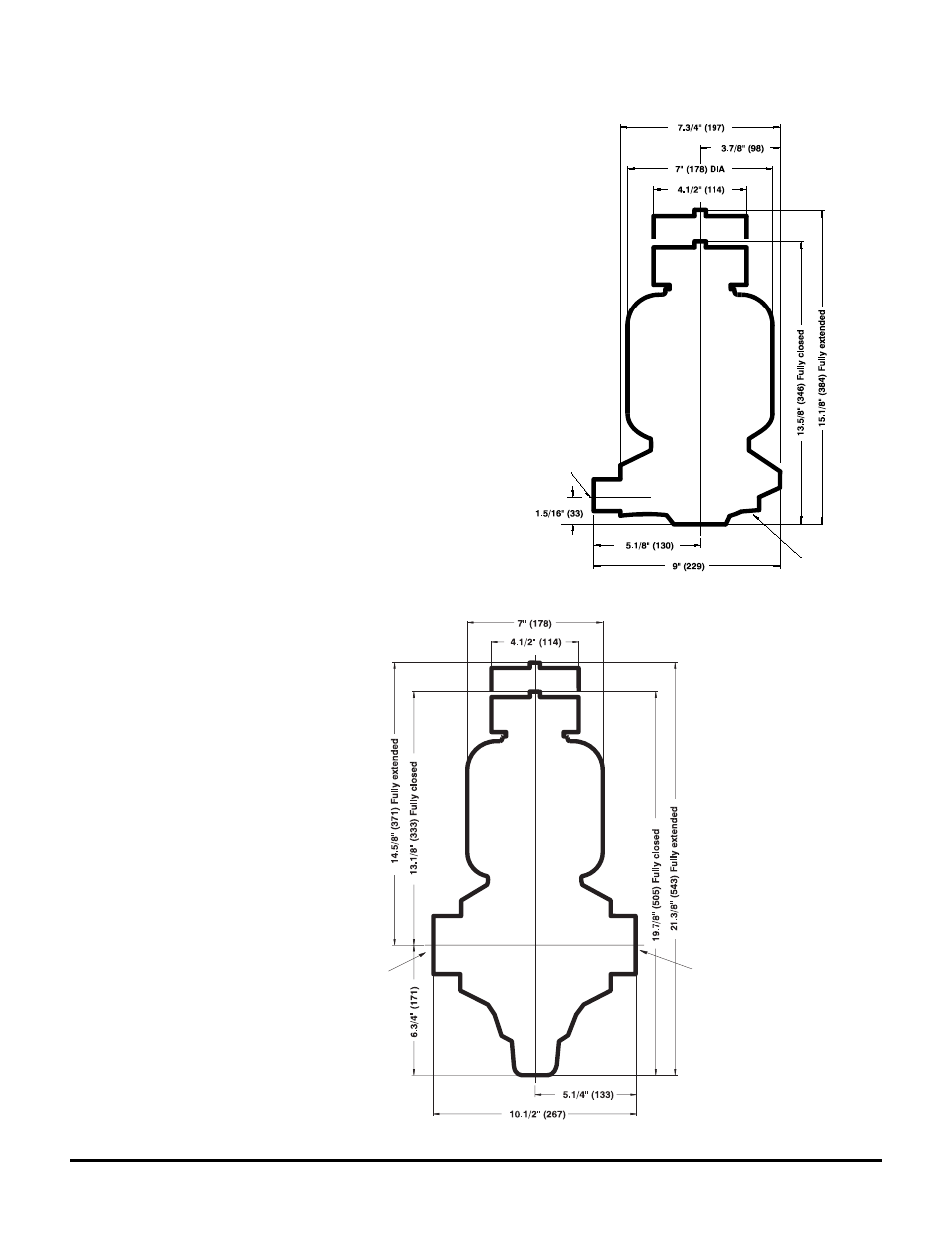 Model vtd1, Model vtd40, Model vta1 | Model vta25 | Versa-Matic Versa-Surge Surge Suppressors for Air-Driven Diaphragm Pumps Metallic User Manual | Page 5 / 9