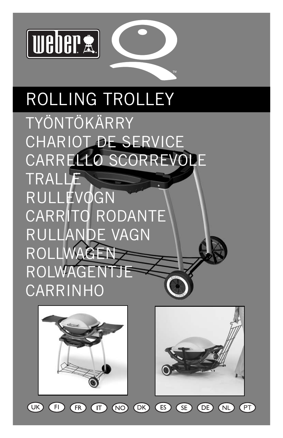 weber Rollwagen Standard klappbar User Manual | 32 pages