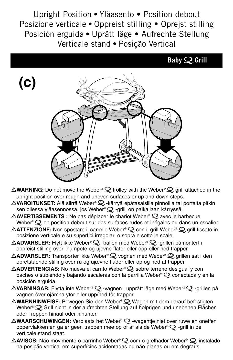 Baby grill | weber Rollwagen Standard klappbar User Manual | Page 20 / 32