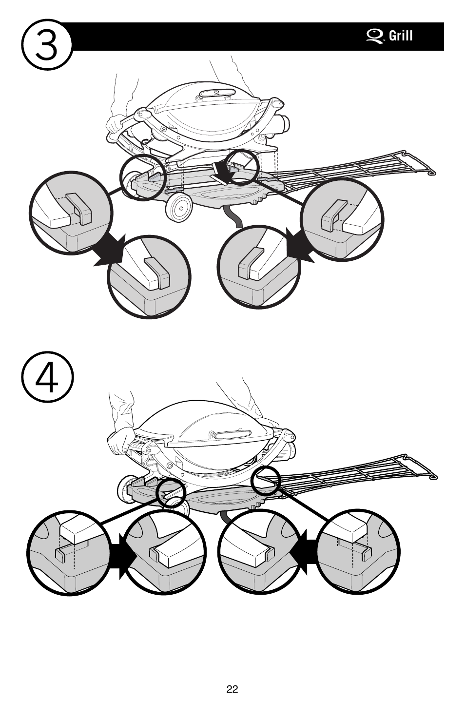 weber Rollwagen Standard klappbar User Manual | Page 22 / 32