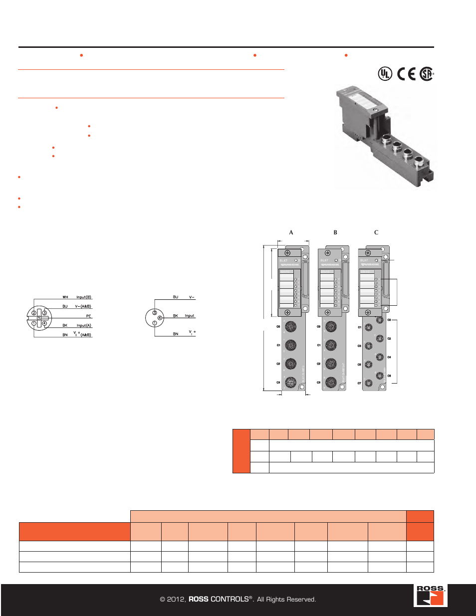 Deluxe 8 discrete input modules, Turck modular industrial i/o system bl 67, Bl67-8di-pd | Ross Controls TURCK MODULAR I User Manual | Page 34 / 48
