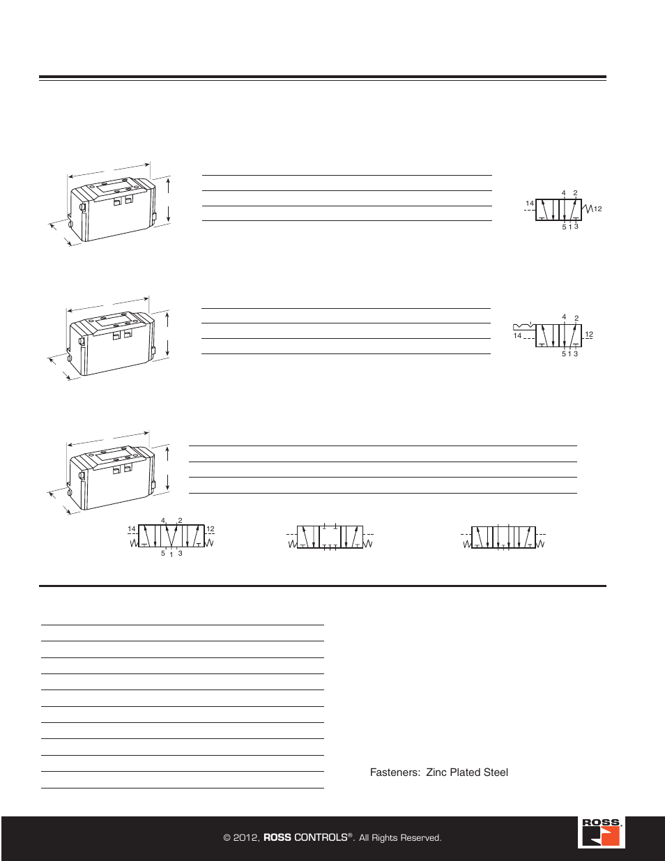 Series w65 spool and sleeve valves, 5/3 valves – double remote pressure control | Ross Controls ROSS MODULAR I User Manual | Page 14 / 56