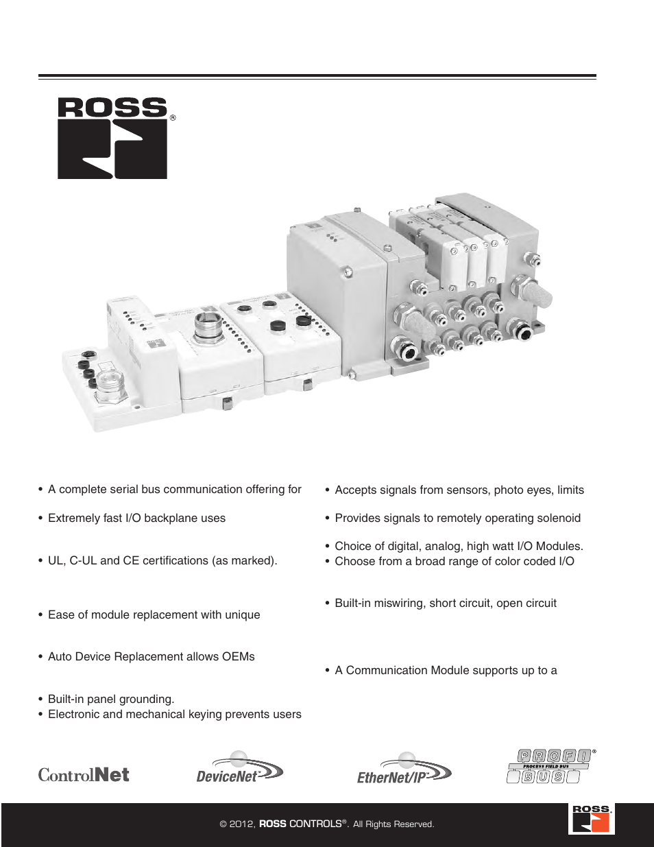 Serial bus system, Communication modules, Modularity | Integrated solution, I/o modules | Ross Controls ROSS MODULAR I User Manual | Page 34 / 56
