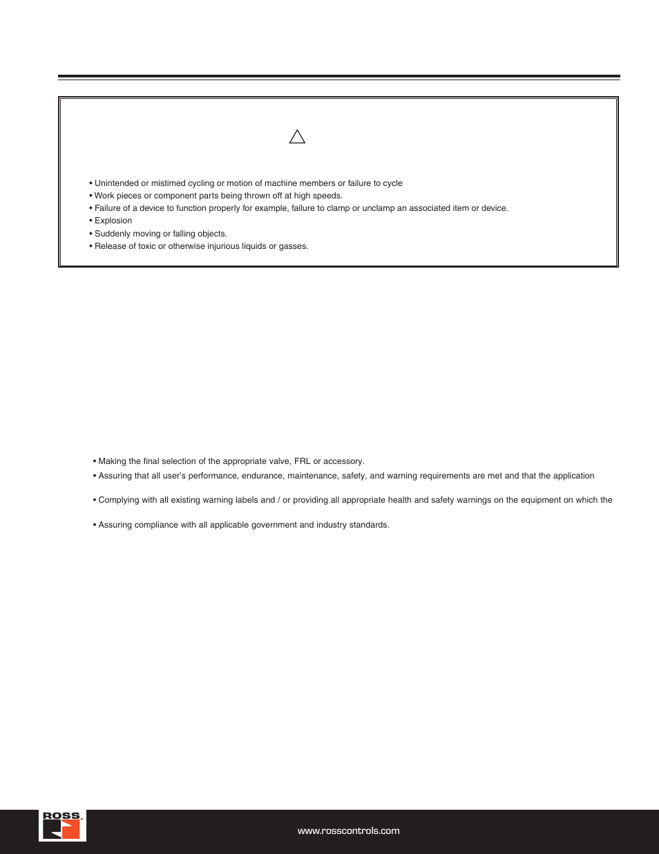 Installation safety guidelines | Ross Controls ROSS MODULAR I User Manual | Page 53 / 56