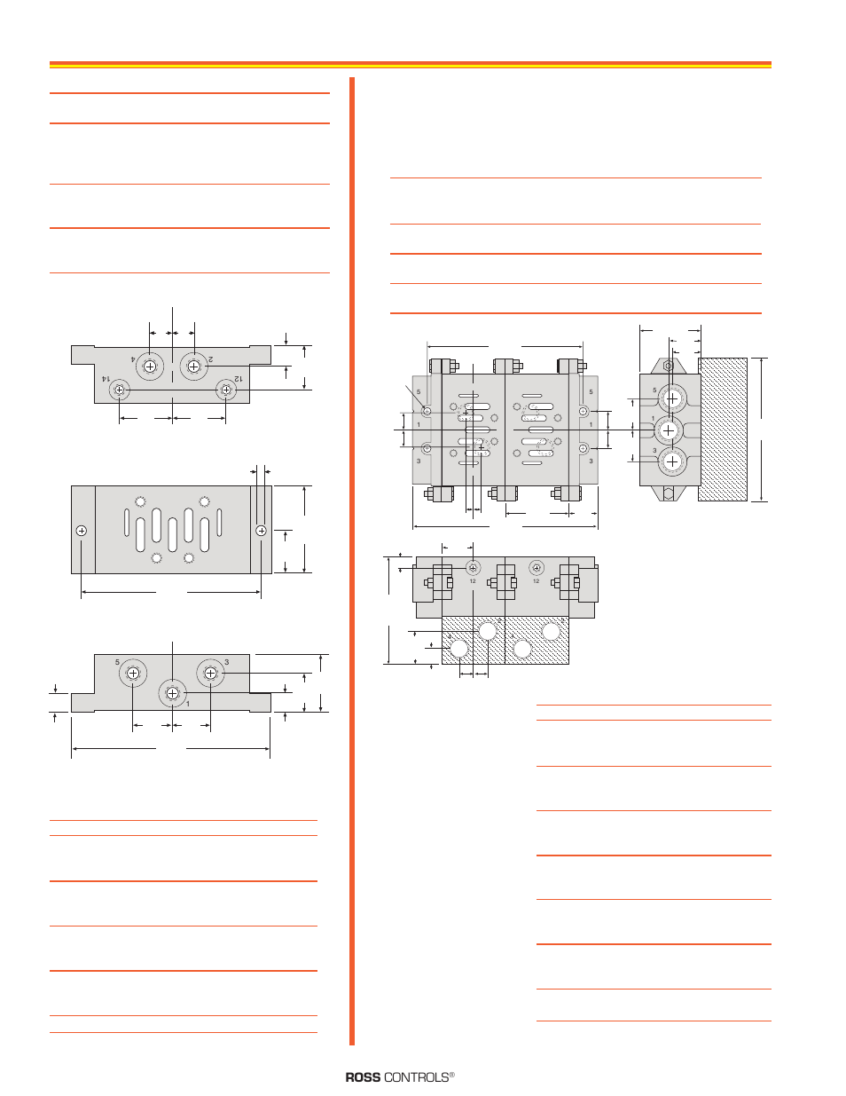 Sub-bases and manifolds for iso 5599/i valves | Ross Controls 5599_I POPPET SERIES W64 User Manual | Page 3 / 4