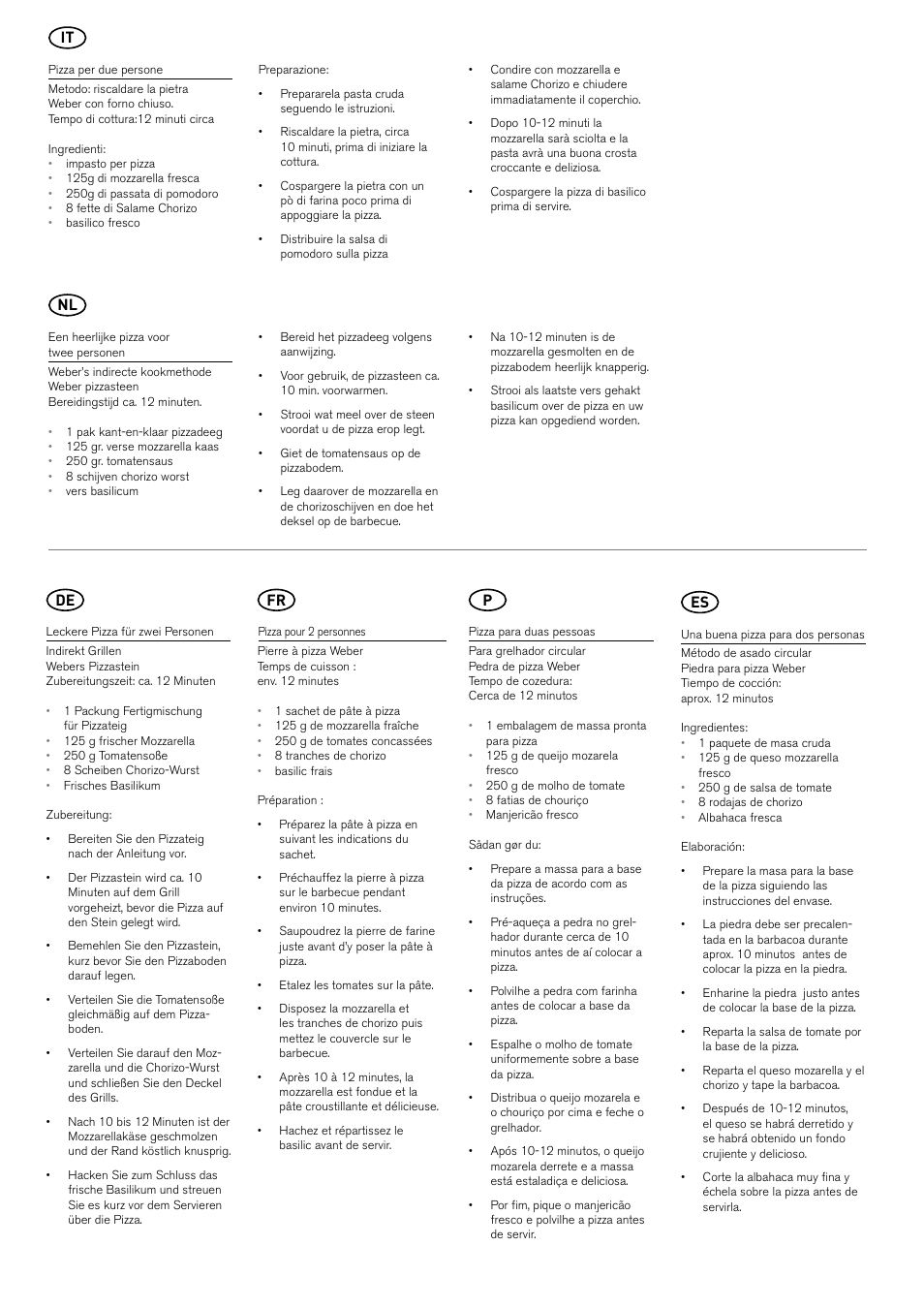 It nl | weber Pizzastein rund & eckig User Manual | Page 8 / 8
