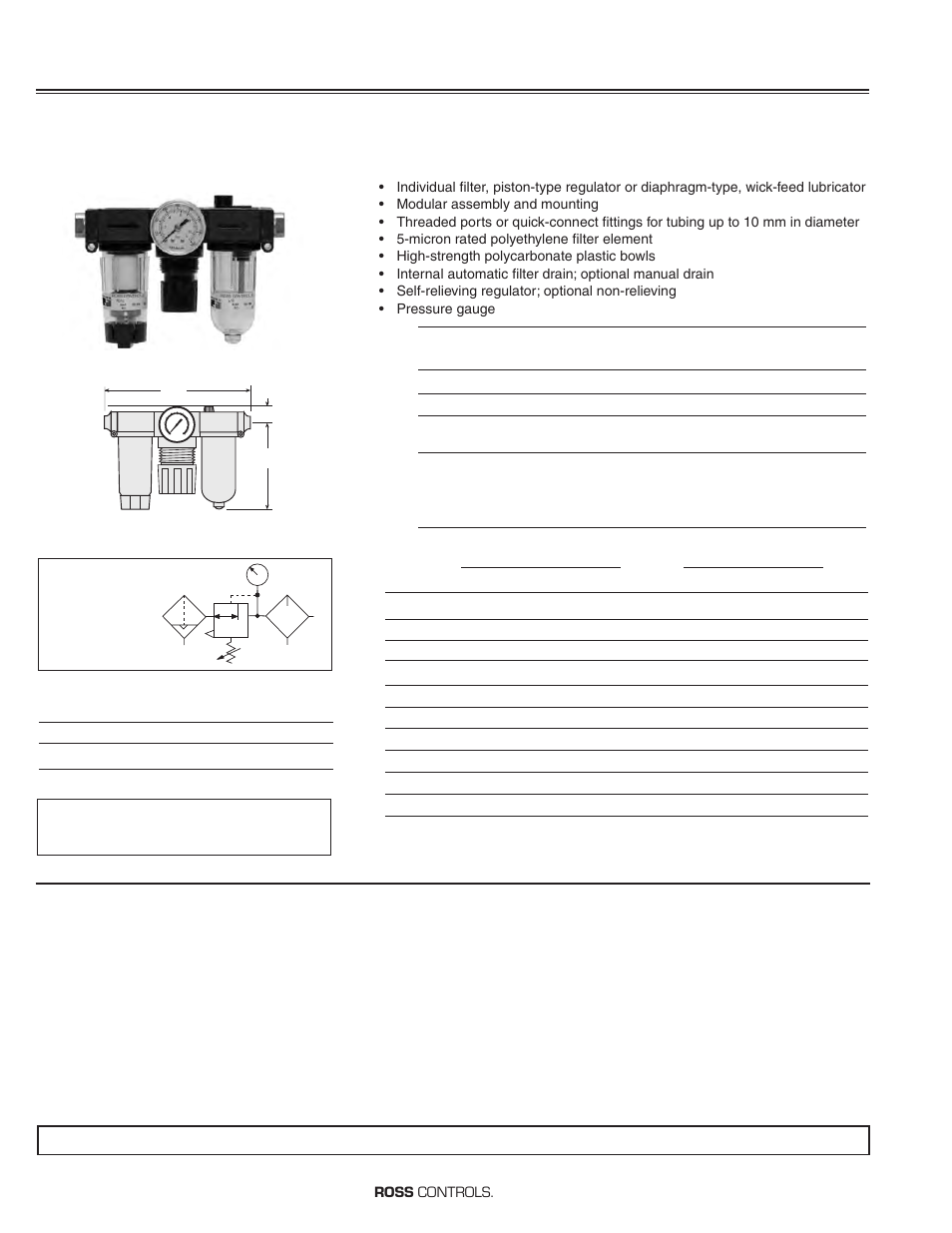 Ross Controls FILTER_REGULATOR User Manual | 10 pages