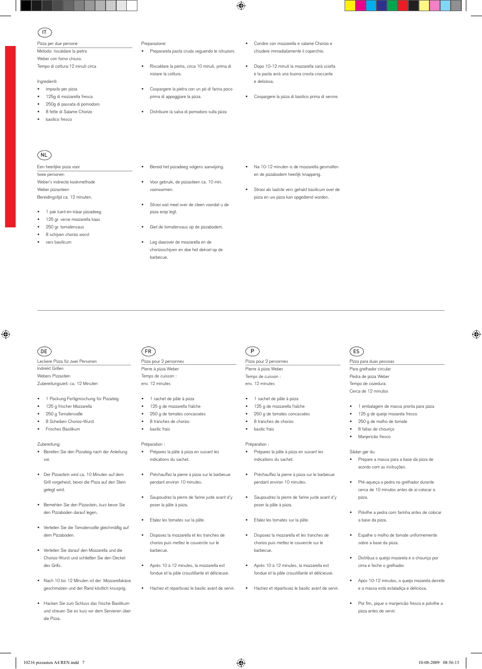 weber Pizzastein rund & eckig (neu) User Manual | Page 7 / 8