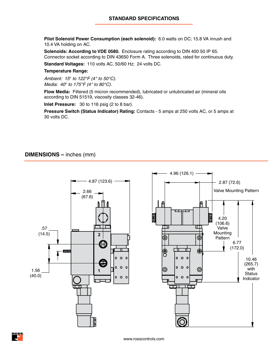 Ross Controls CATEGORY 4 - 3_2 VALVES SERIES DM2 C, E User Manual | Page 4 / 17